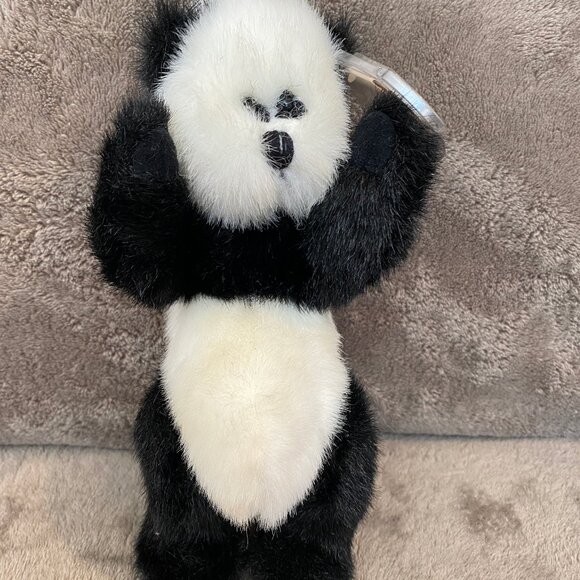93 Checkers The Panda EXTREMELY RARE Ty Beanie Baby Attic Treasures 1ST GEN 6031 - Picture 2 of 7
